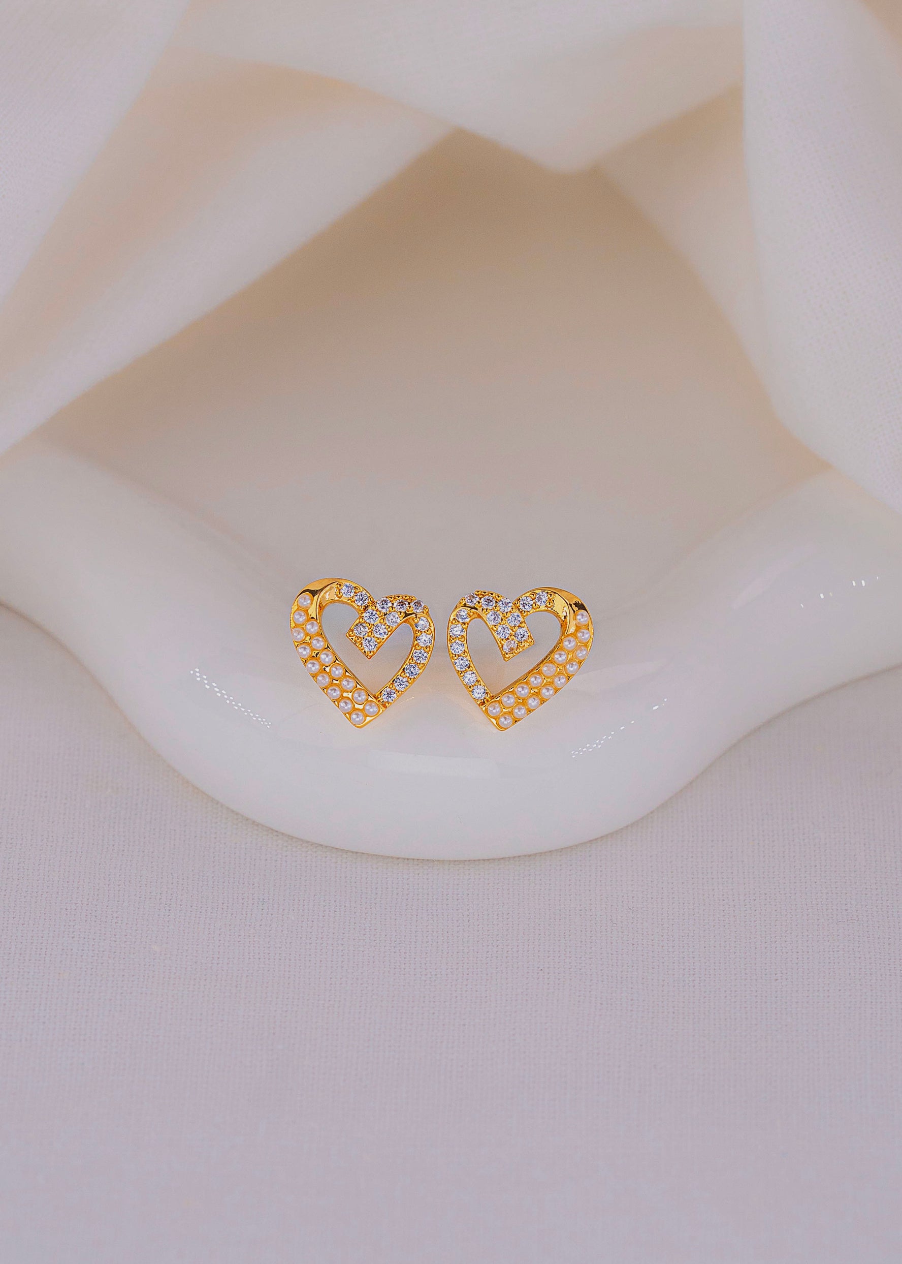 Topos  Corazones Perlas
