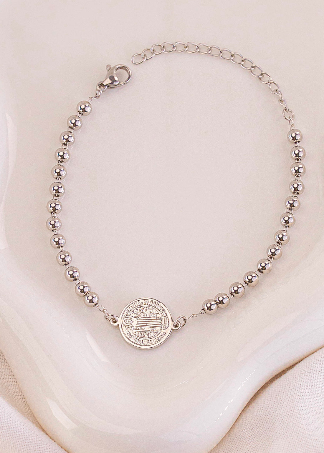 Pulsera San Benito Plateada