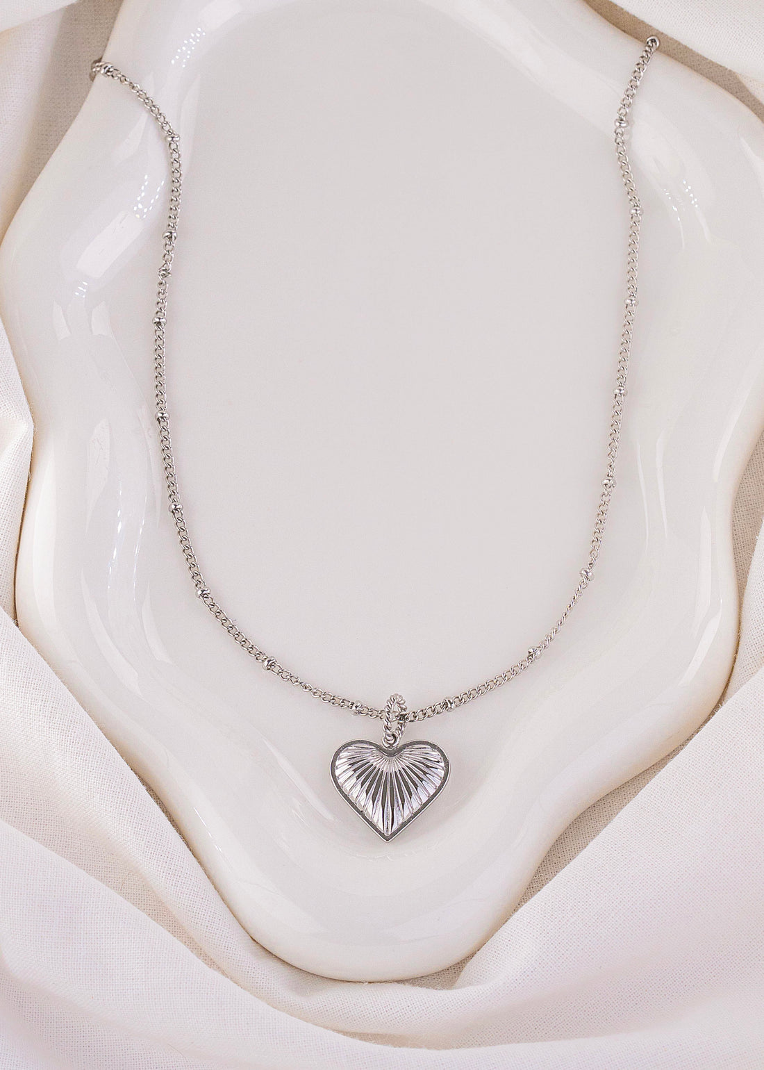 Collar Latido Plateado