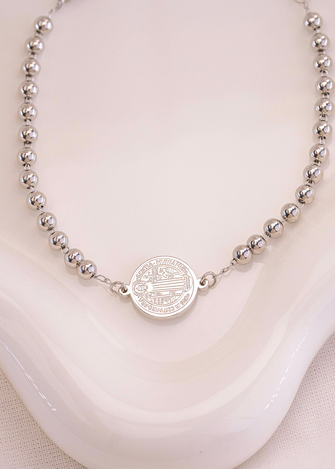 Pulsera San Benito Plateada