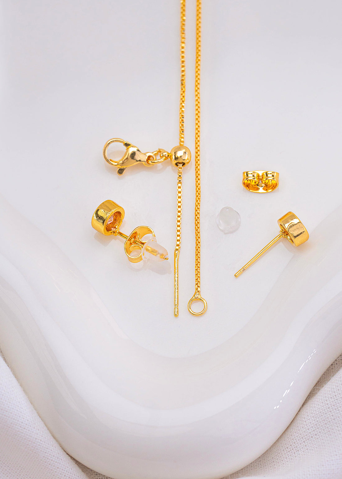 Set Cadena +Aretes Mía