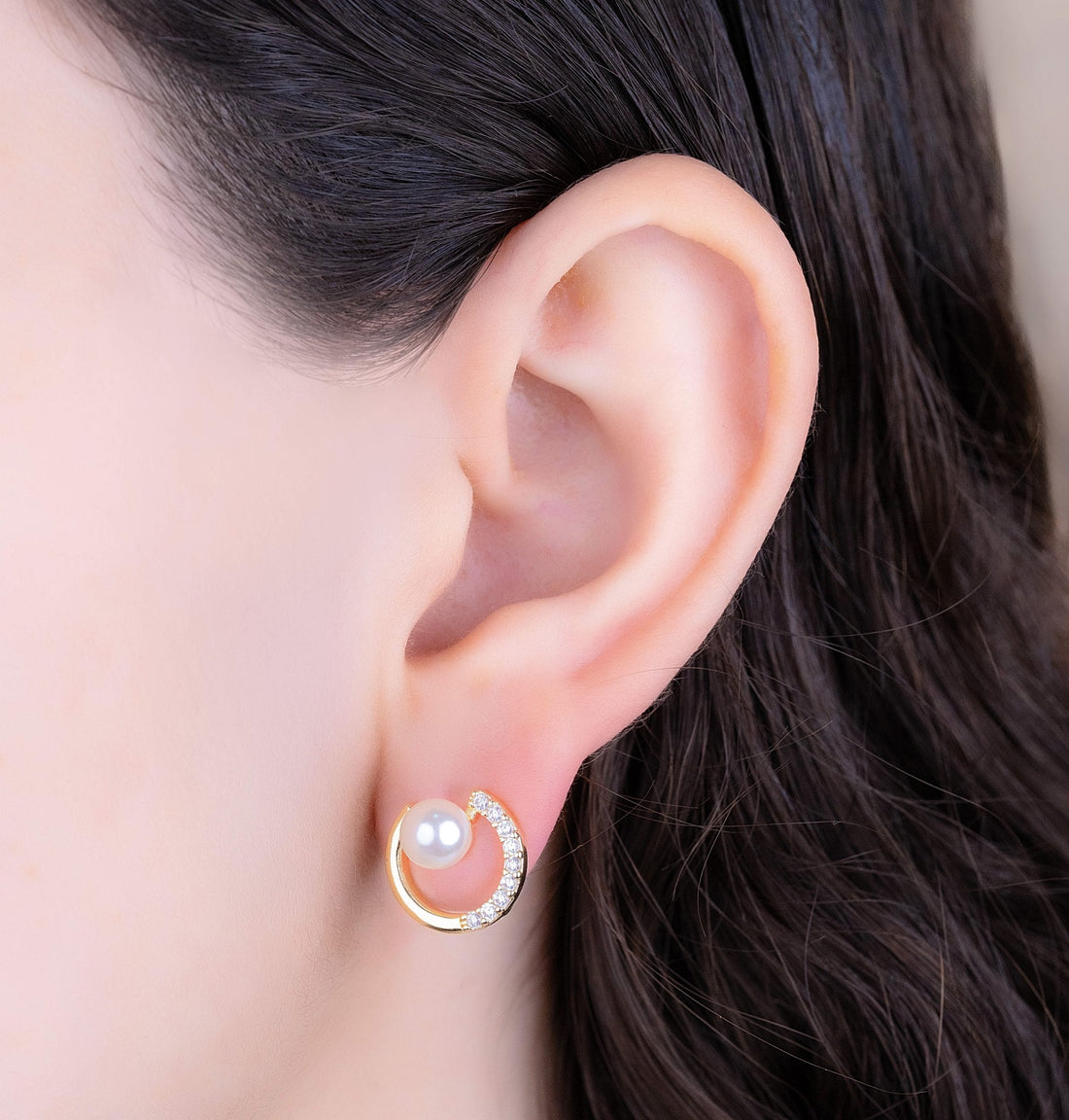 Aretes Orbe Dorados Ref: B2842
