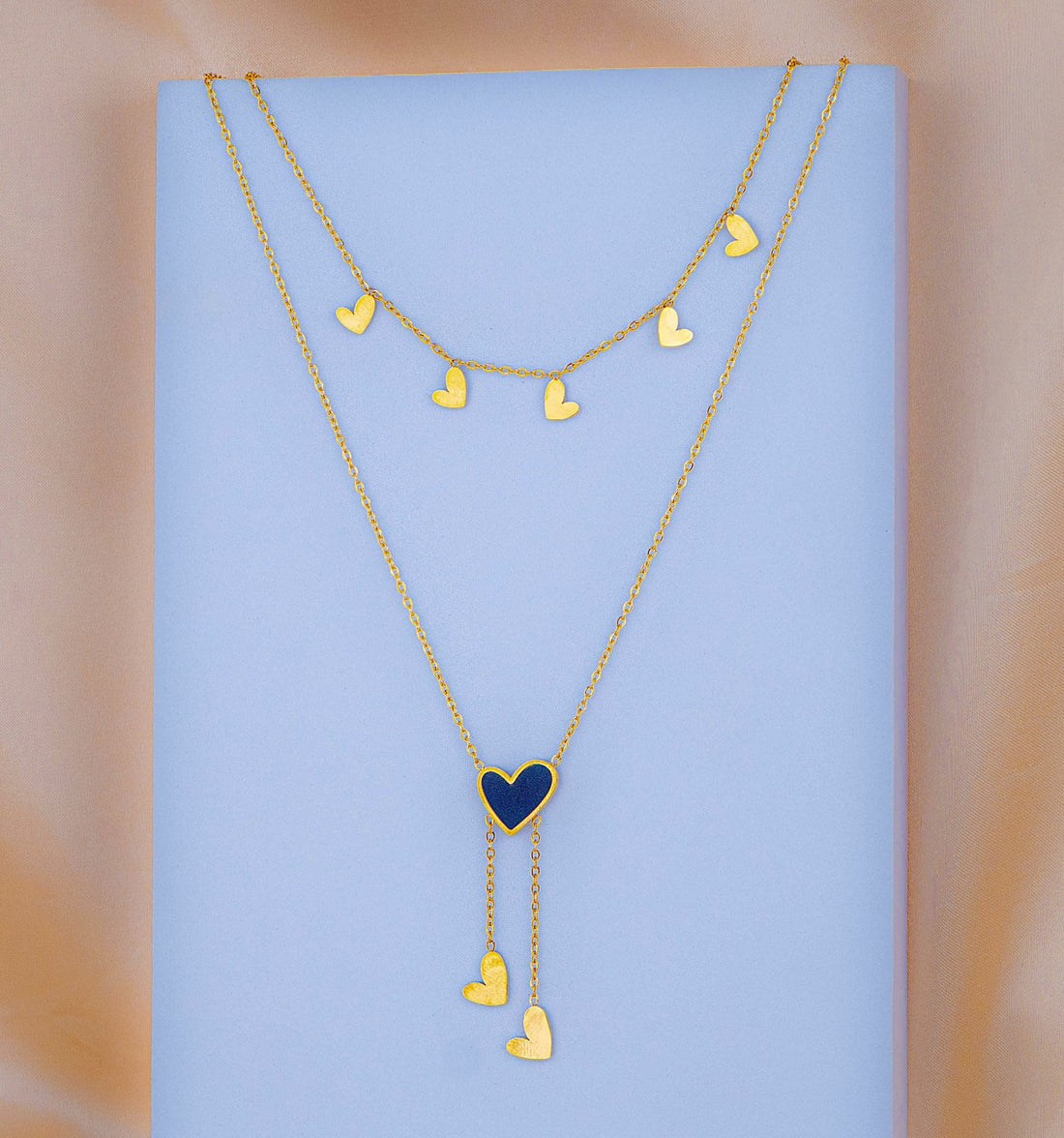 Collar Corazón Negro Ref:D663