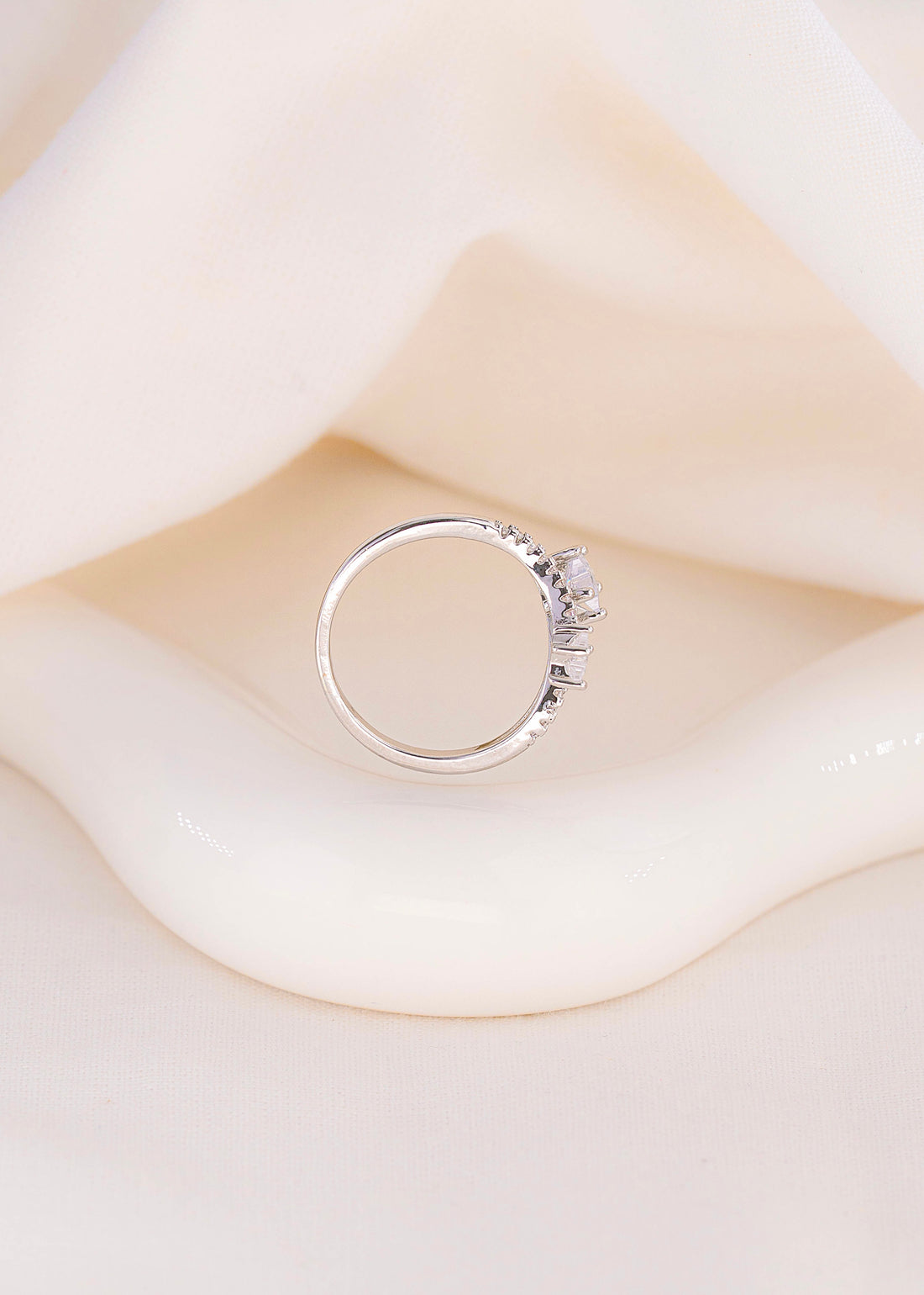 Anillo Alhena Plateado