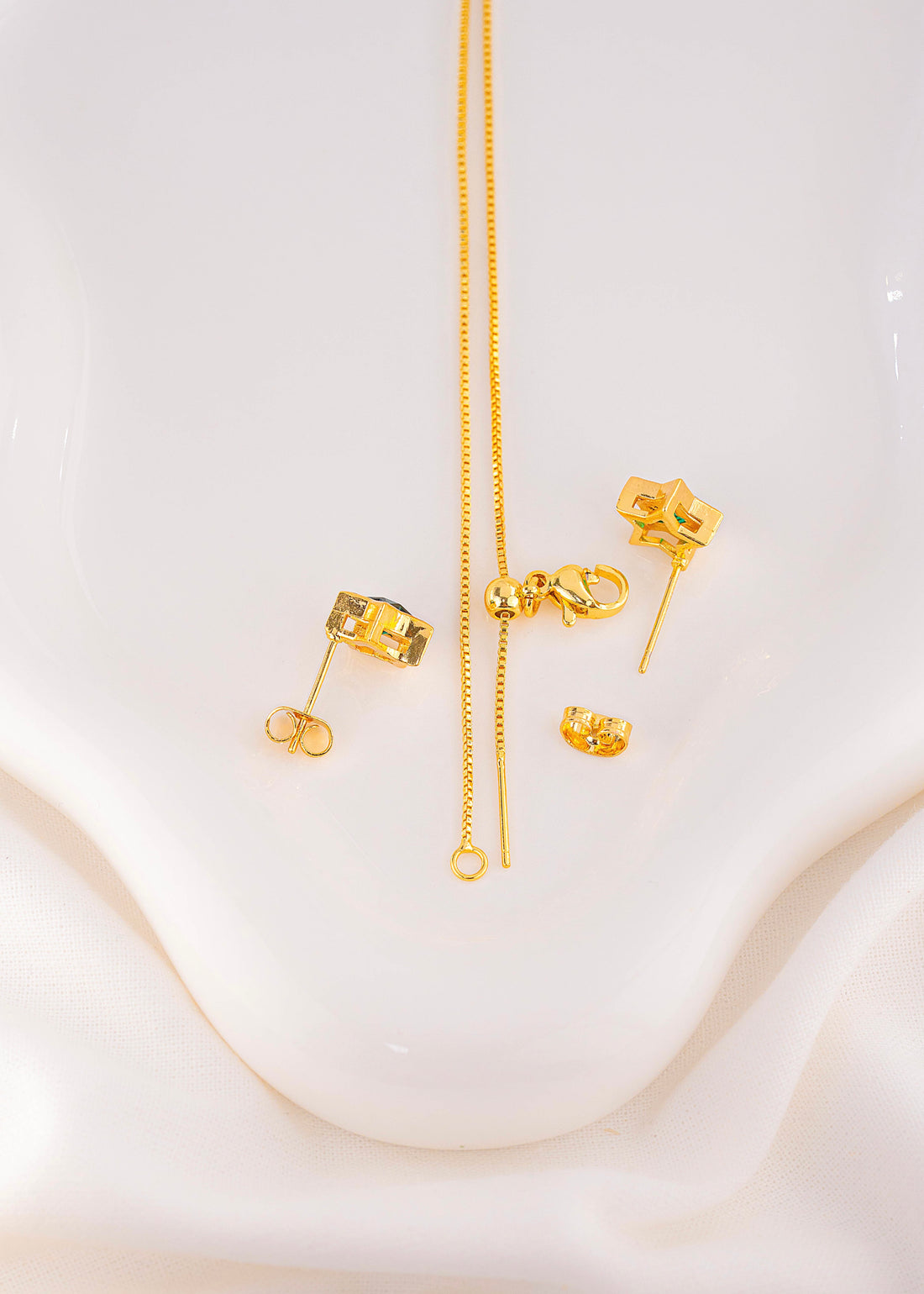 Set Cadena + Topos Estrella Esmeralda