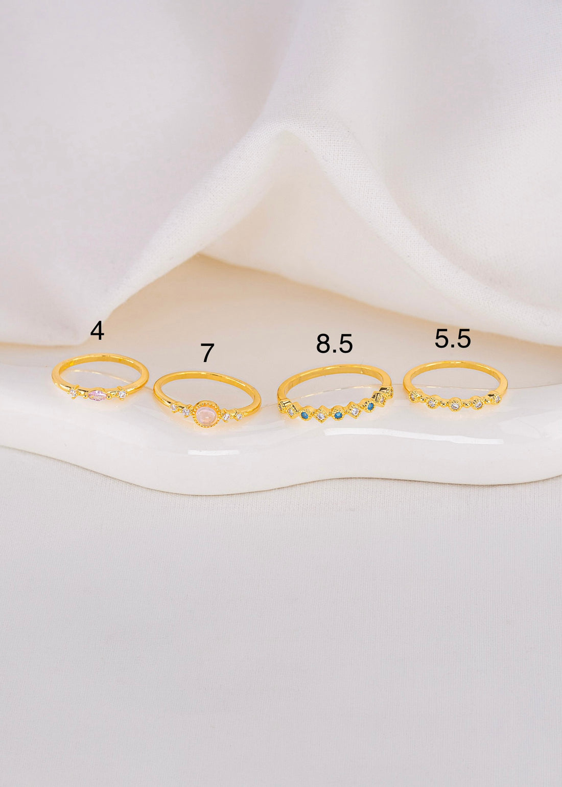Set X 4 Anillos Melina