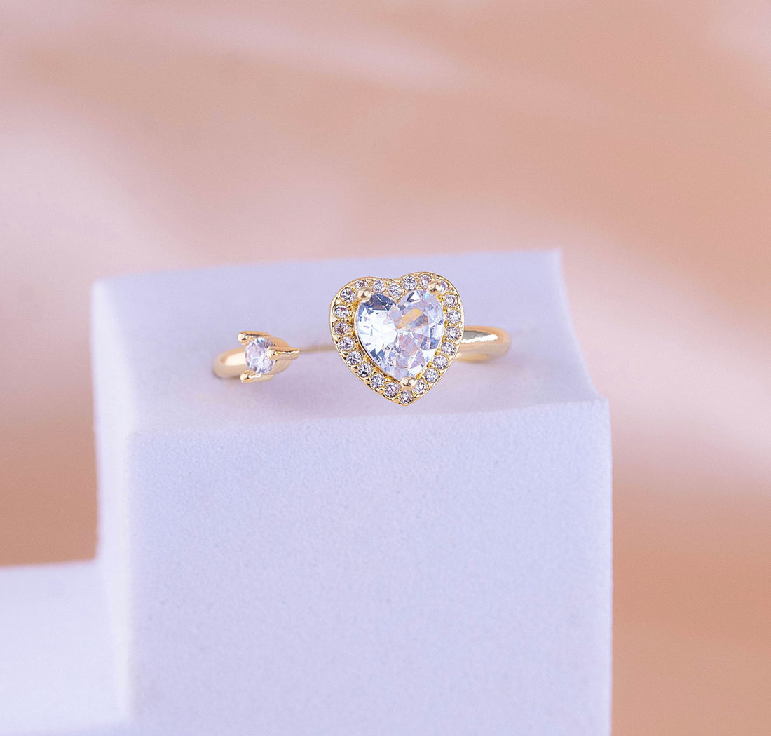 Anillo Ansiedad Corazón Dorado Ref: A1621