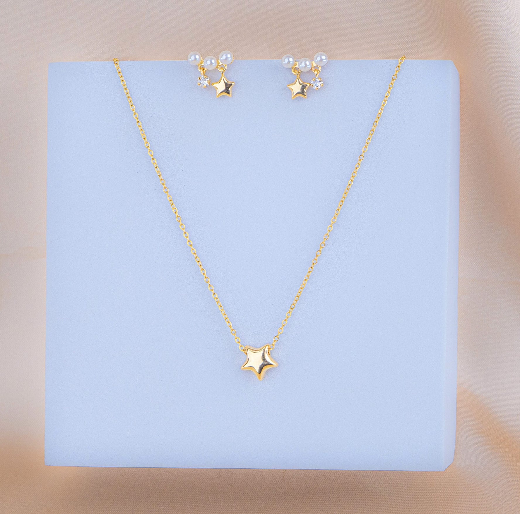 Juego Estrella Perlas Dorado Ref: G350