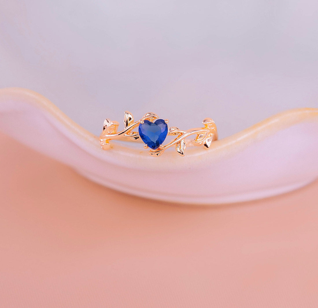 Anillo Corazón Azul Ref: A1881