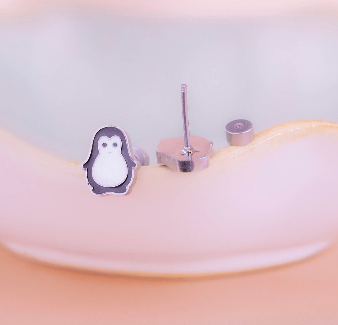 Topitos Seguridad Pingüinos Plateados Ref: L556