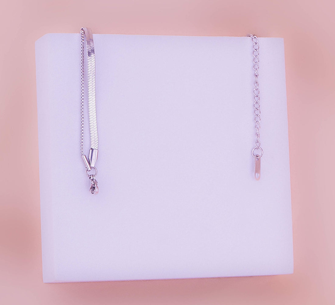 Collar Doble Plateado Ref: D207