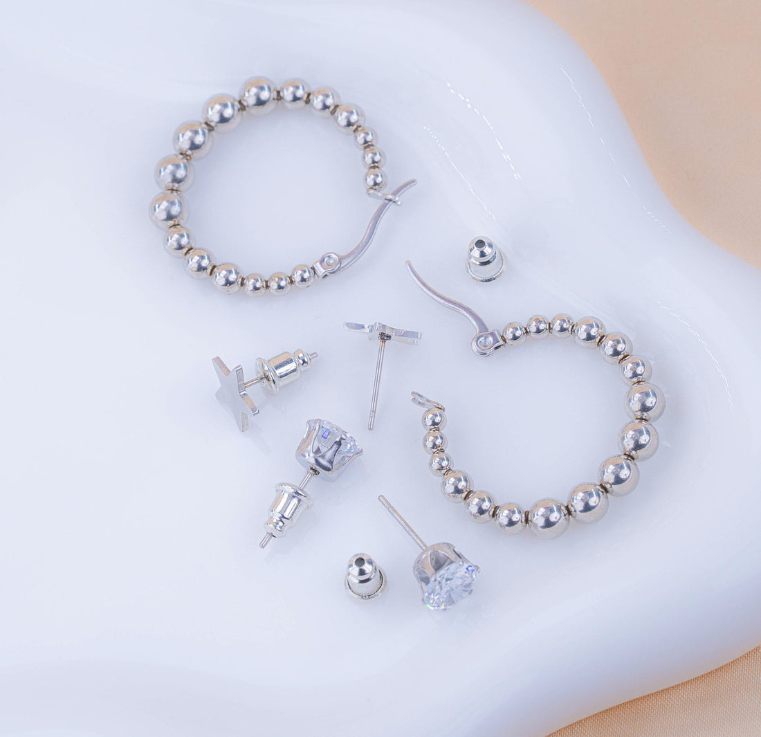 Set Aretes Candongas Estrellas Ref: K750