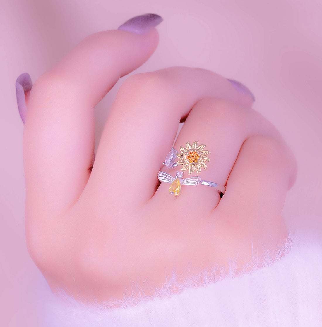 Anillo Ansiedad Girasol Ref:A464