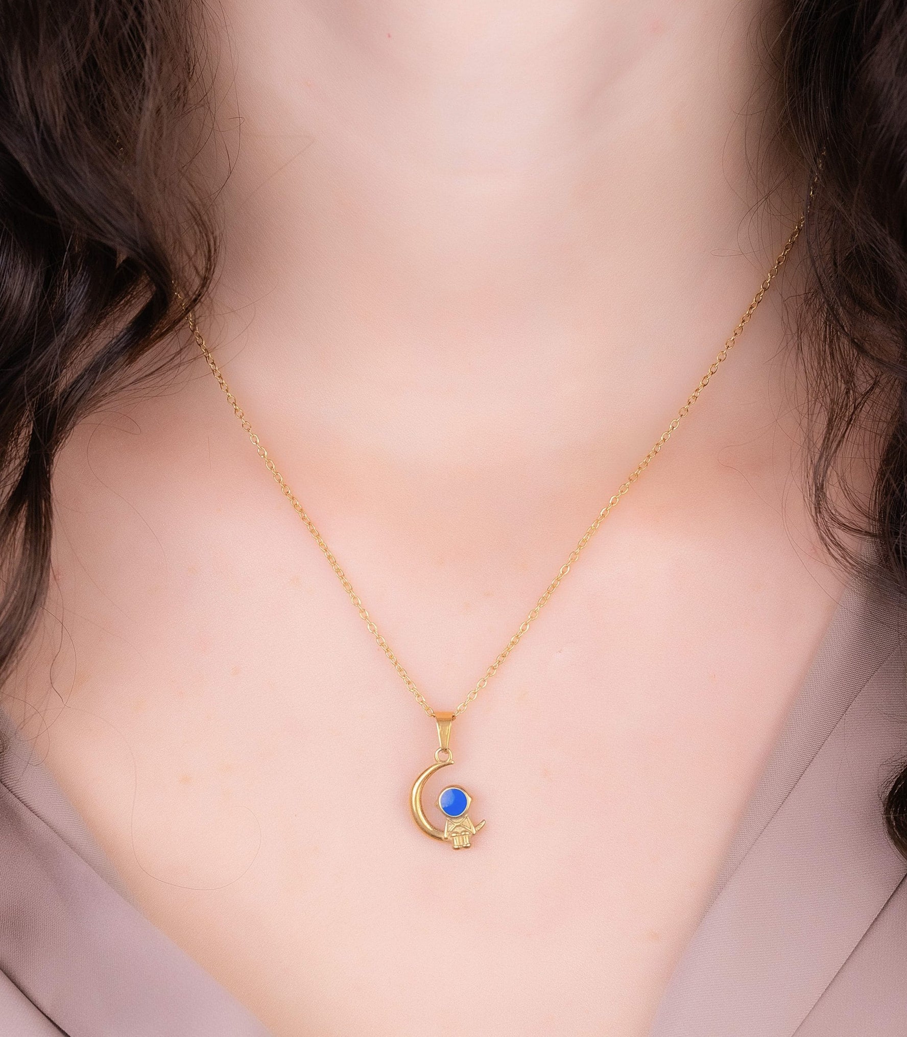 Cadena Astronauta En La Luna Ref: C1043