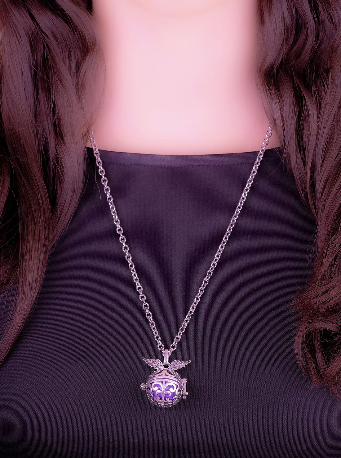 Llamador Ángeles Esfera Púrpura Ref:D069