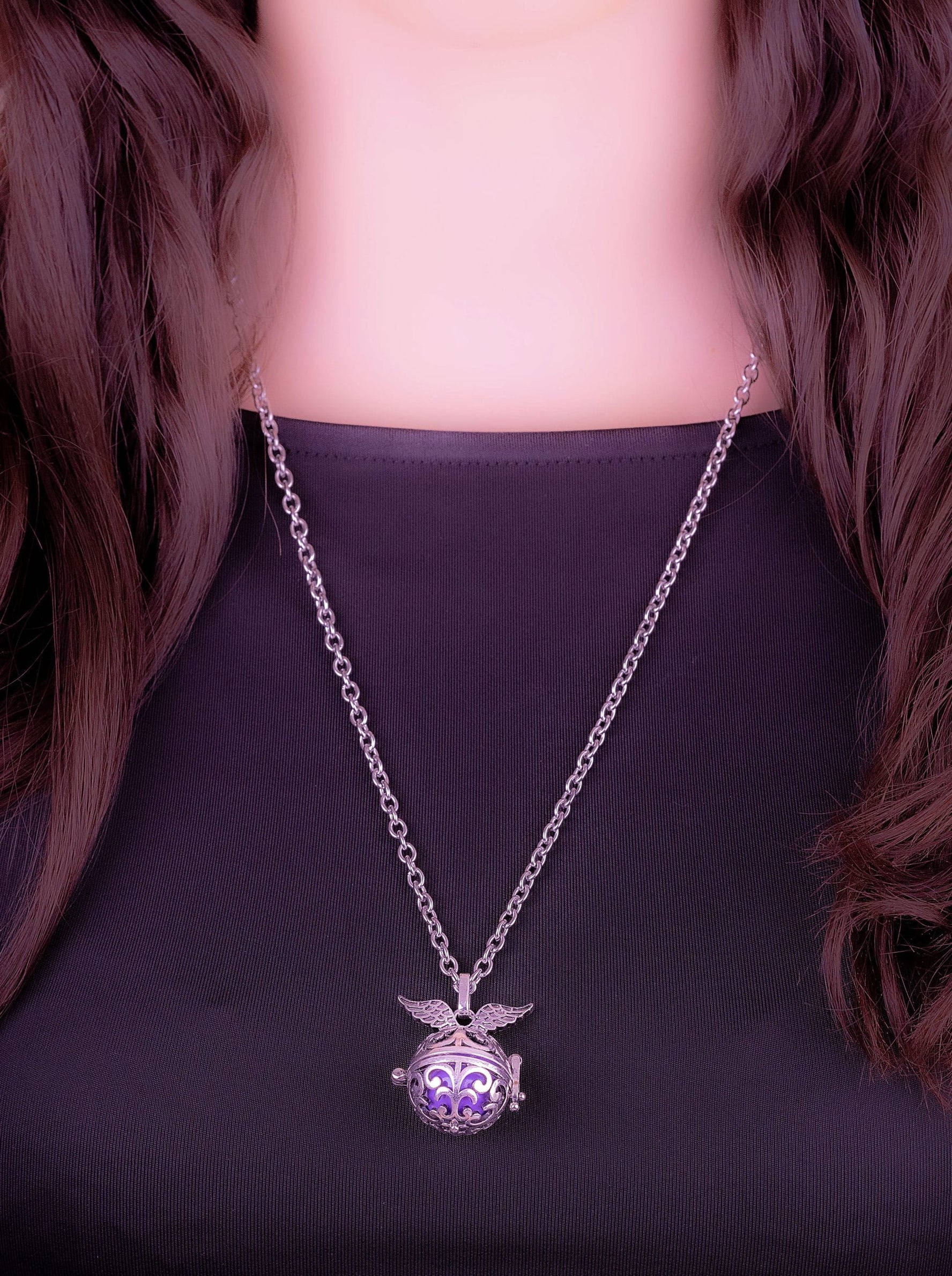 Llamador Ángeles Esfera Púrpura Ref:D069