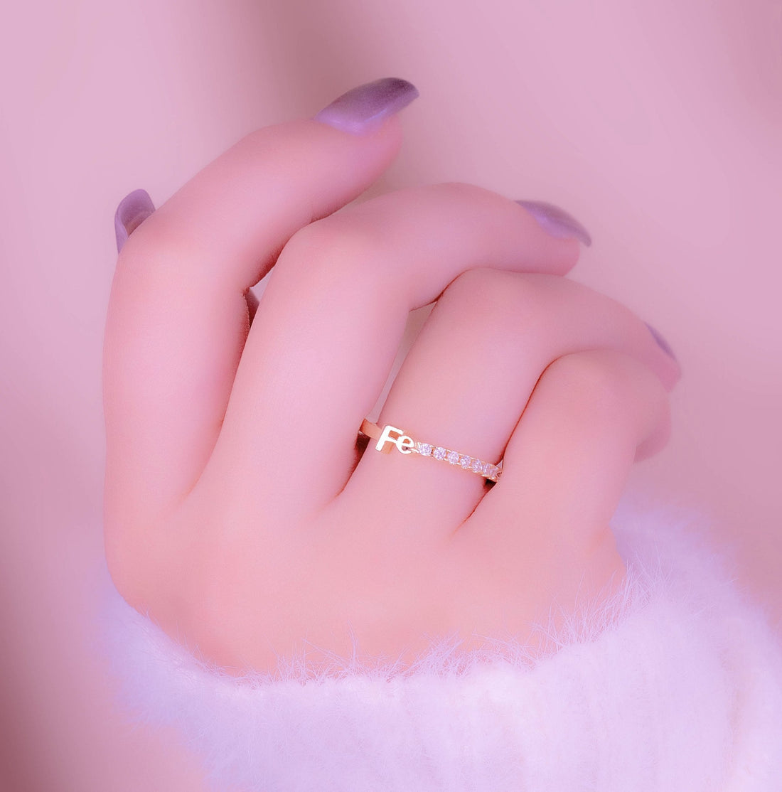 Anillo Fe Dorado Ref:A545