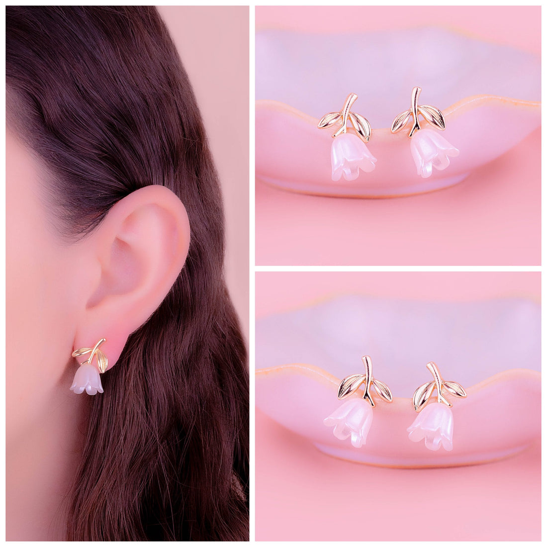 Aretes Tulipanes Ref:B628