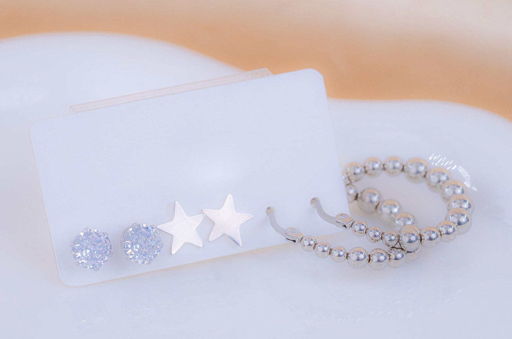 Set Aretes Candongas Estrellas Ref: K750