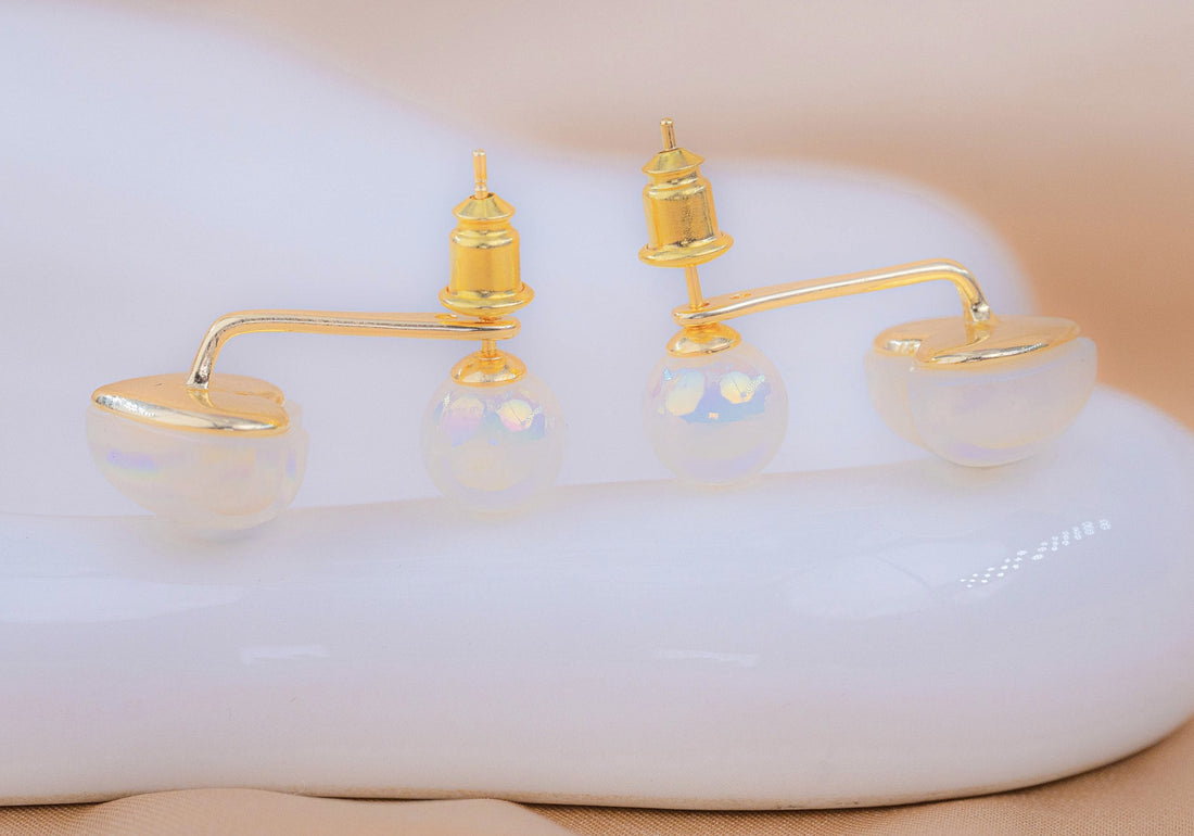 Aretes Corazones Perlas Ref: B3102