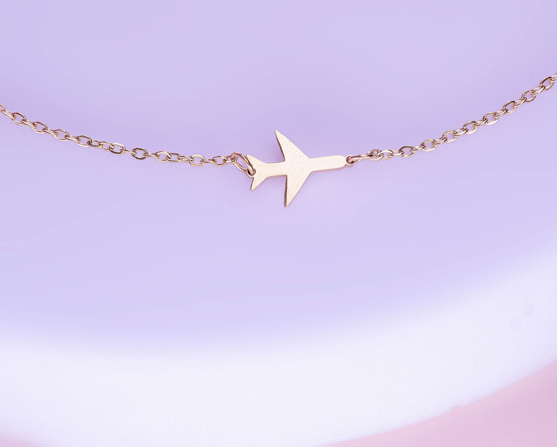 Pulsera Avión Dorada Ref: I333