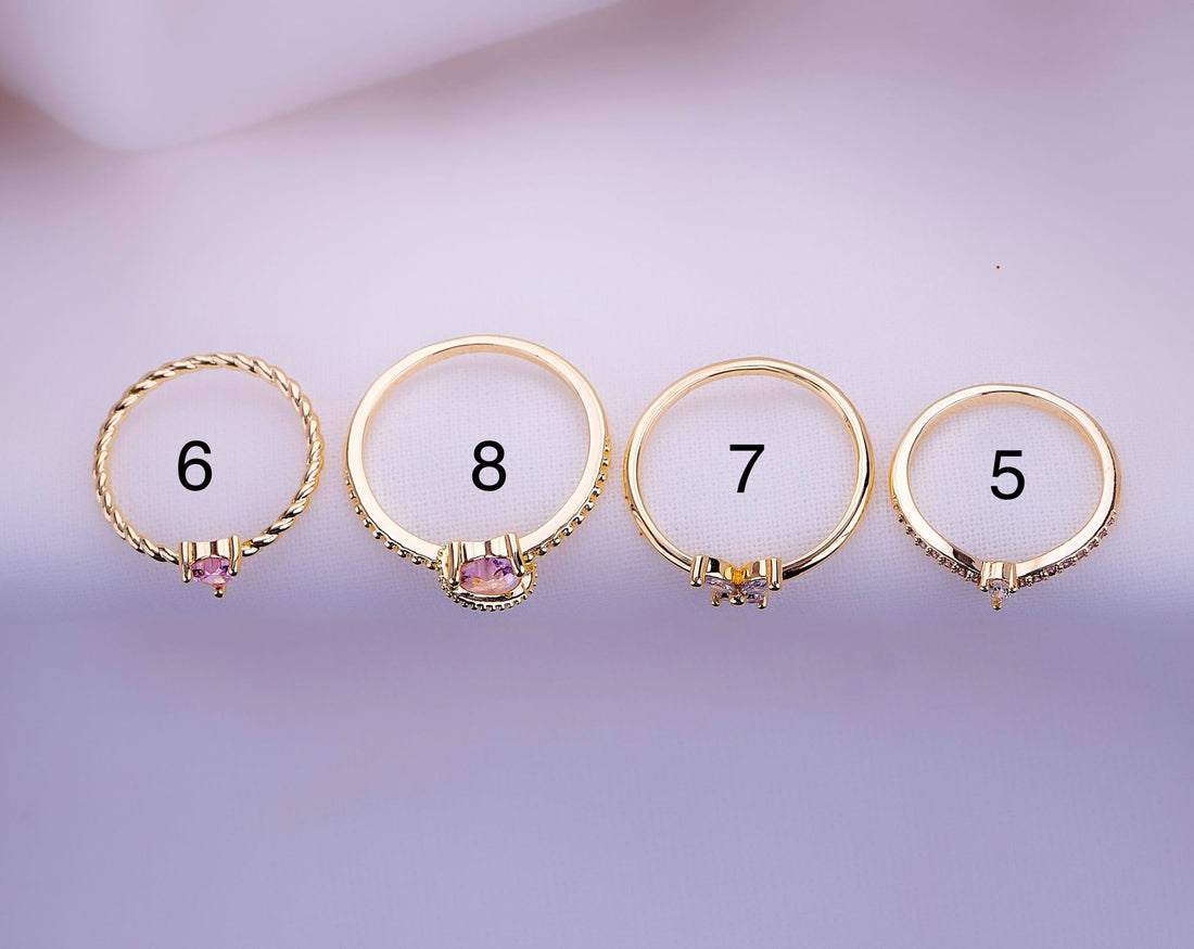 Set X 4 Anillos Magia Rosa Ref: J669