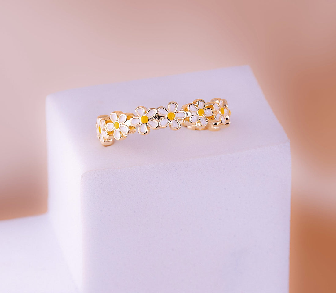 Anillo Margaritas Dorado Ref: A1581