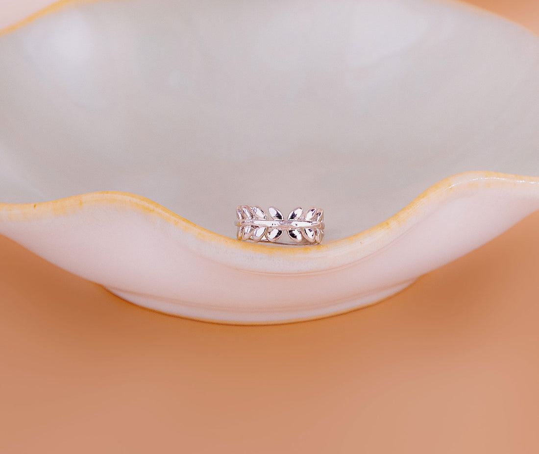 Ear Cuff Espigas Plateado Ref: E745