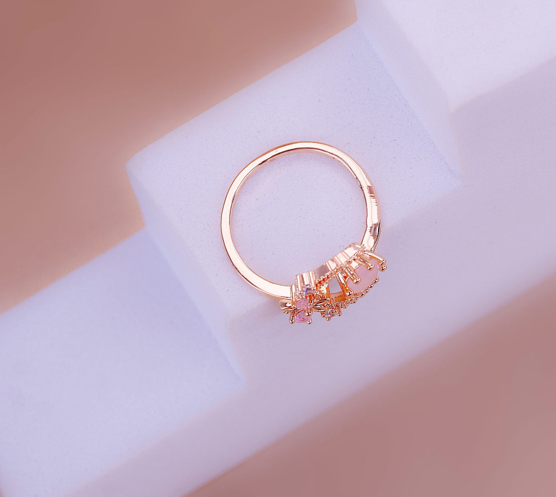 Anillo Luna Oro Rosa Ref: A2081