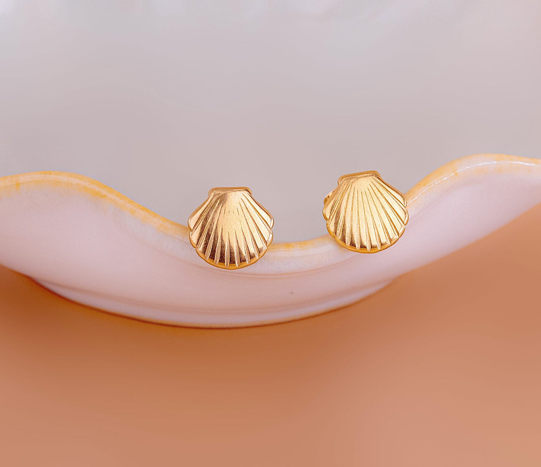 Topitos Conchas Dorados Ref: L893