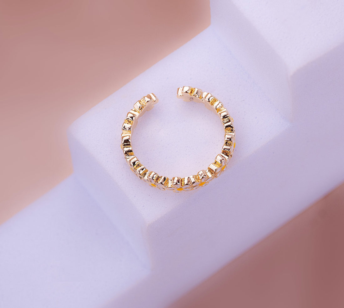Anillo Margaritas Dorado Ref: A1581