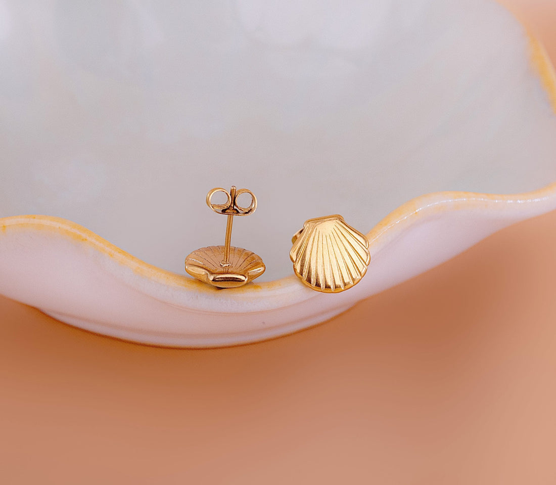 Topitos Conchas Dorados Ref: L893