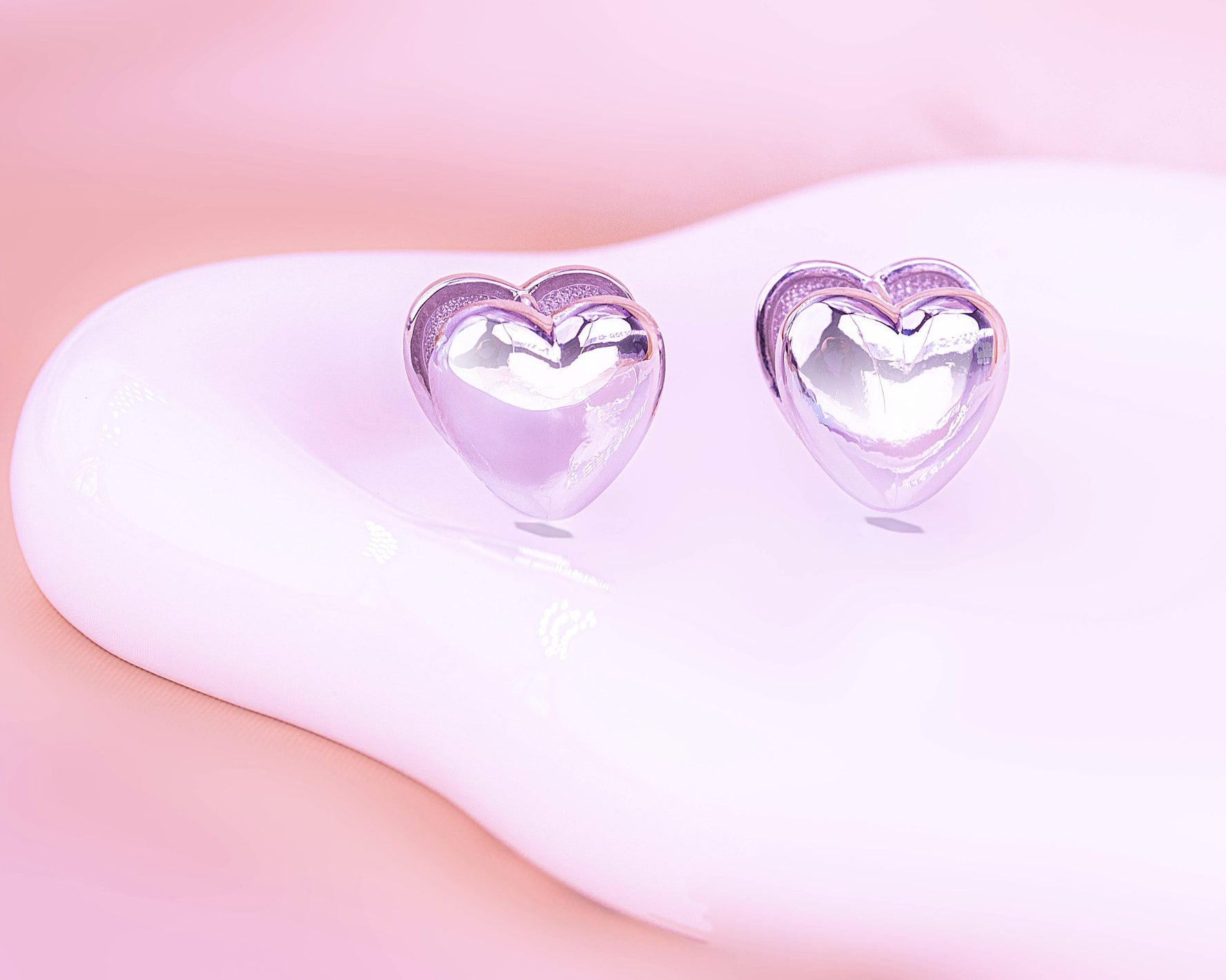 Aretes Venus Plateados Ref: B090