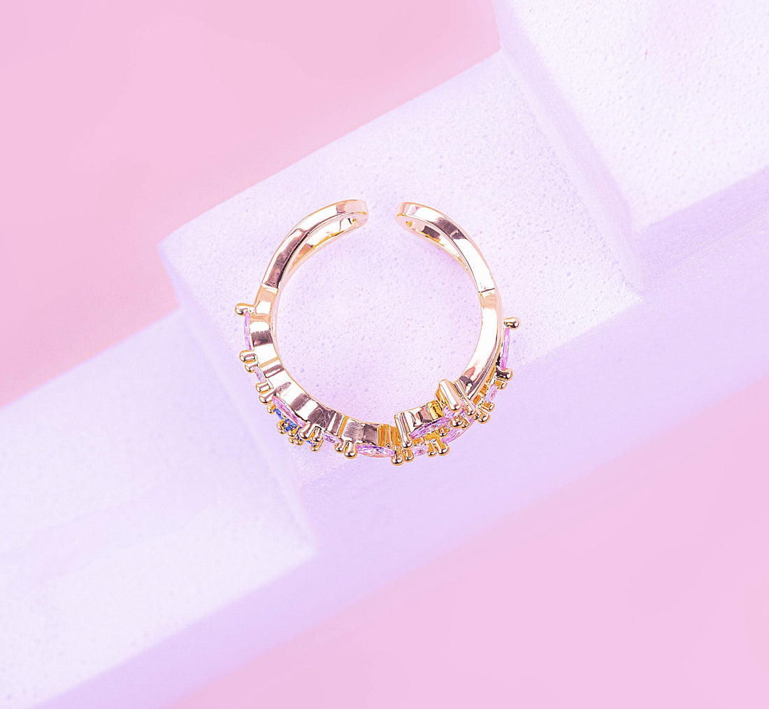 Anillo Elaria Dorado Ref: A883