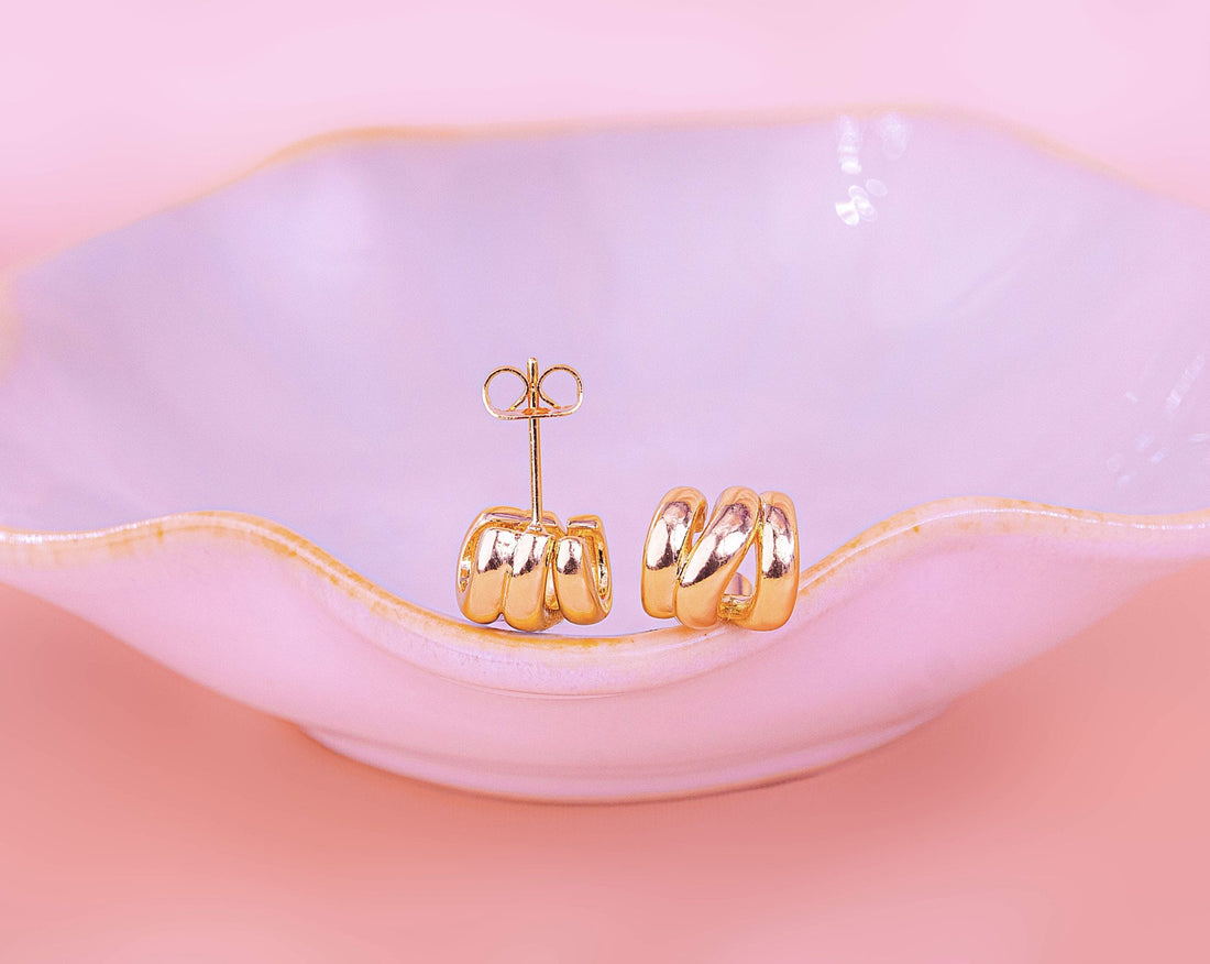 Aretes Teresa Dorados Ref: B1984