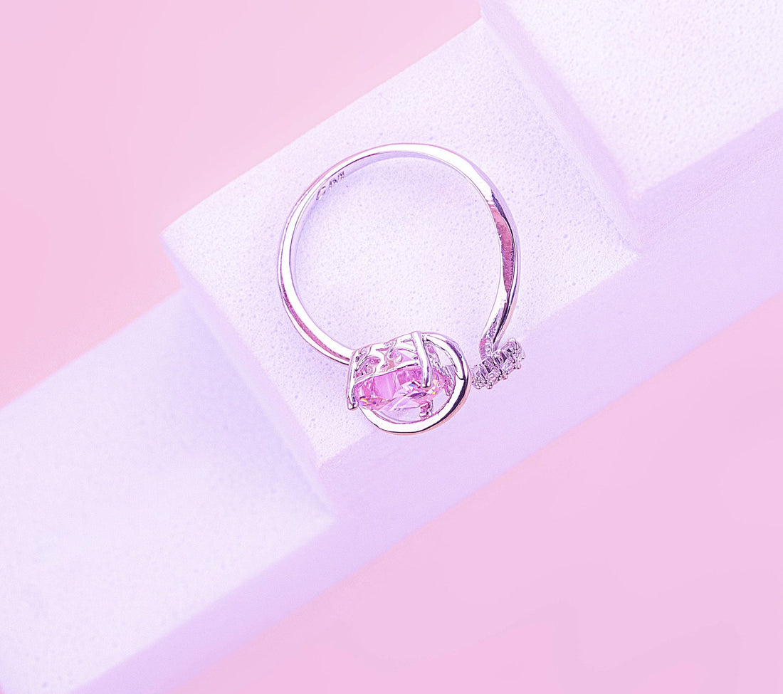 Anillo Corazón Órbita Plateado Ref: A2301