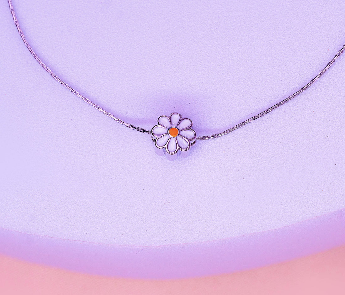 Pulsera Margarita Plateada Ref: I410