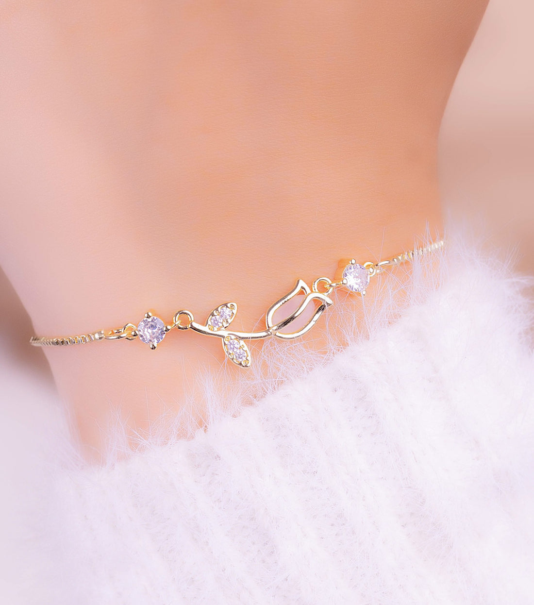 Pulsera Tulipán Dorada Ref: I171