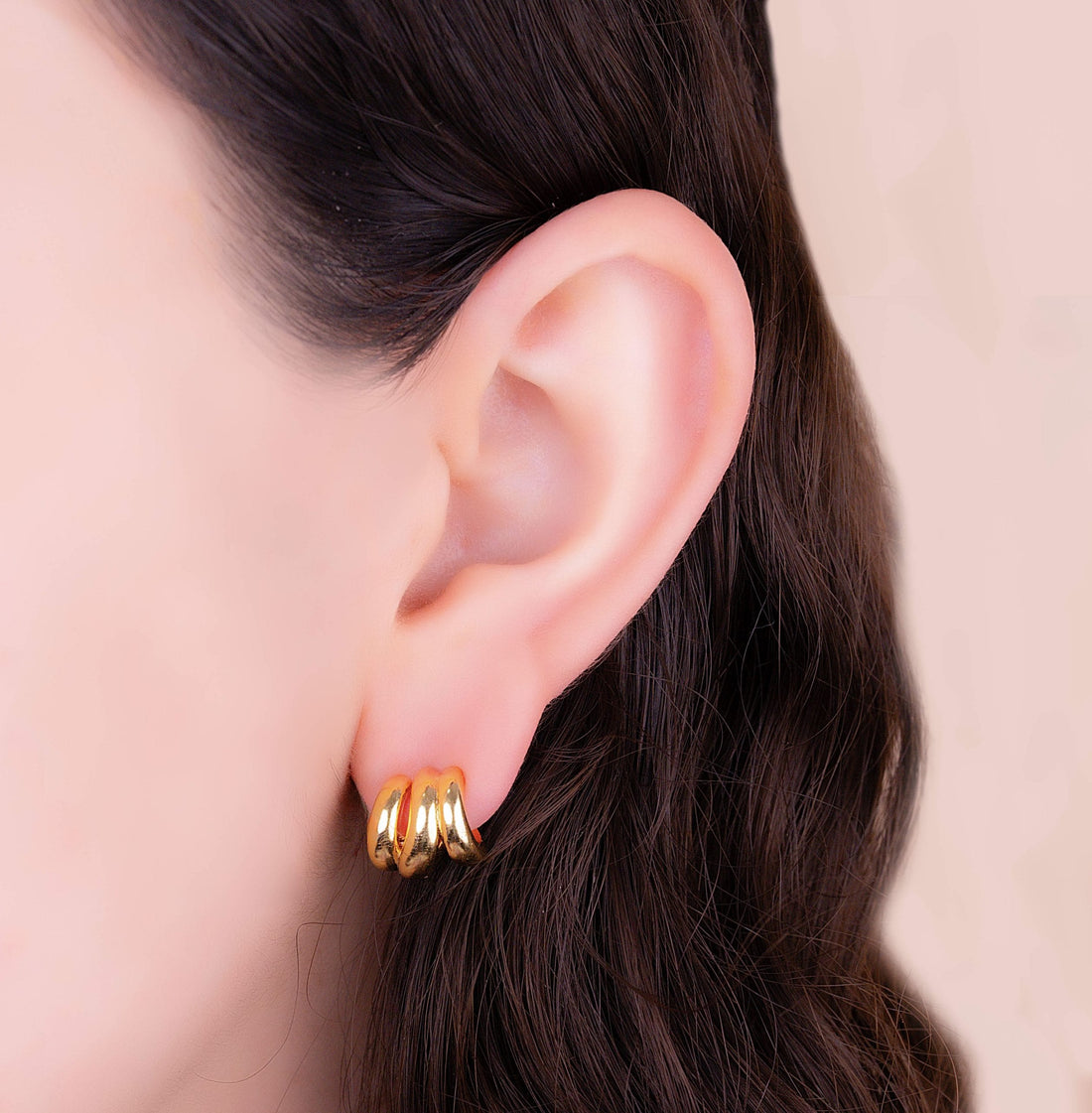 Aretes Teresa Dorados Ref: B1984