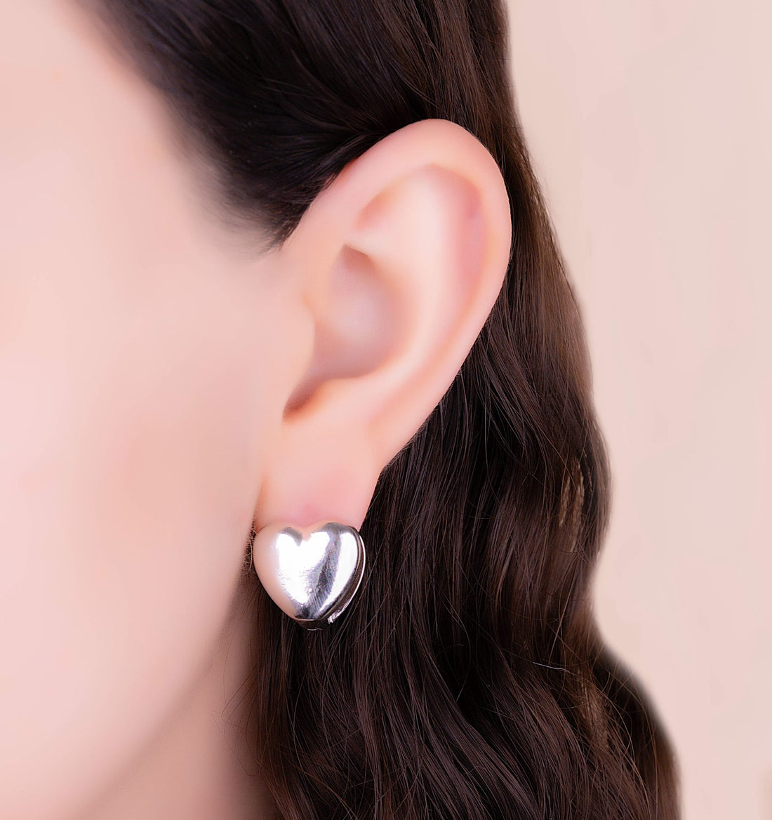 Aretes Venus Plateados Ref: B090