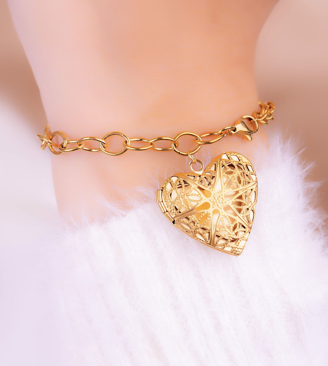 Pulsera Relicario Corazón Secreto Ref: I232