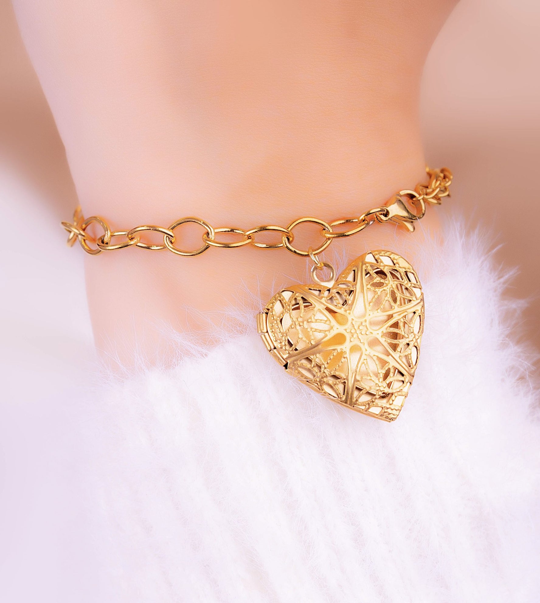 Pulsera Relicario Corazón Secreto Ref: I232