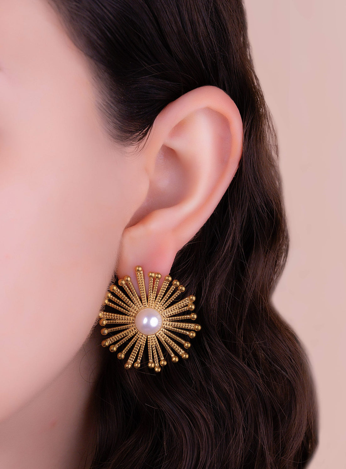 Aretes Solara Dorados Ref: B207