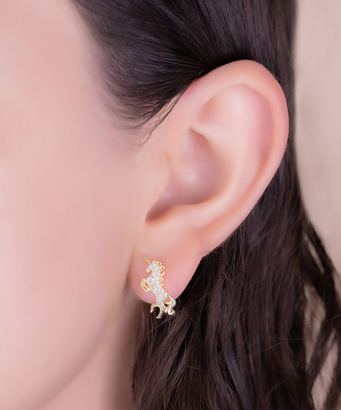 Topitos Luna Unicornio Dorados Ref:L755