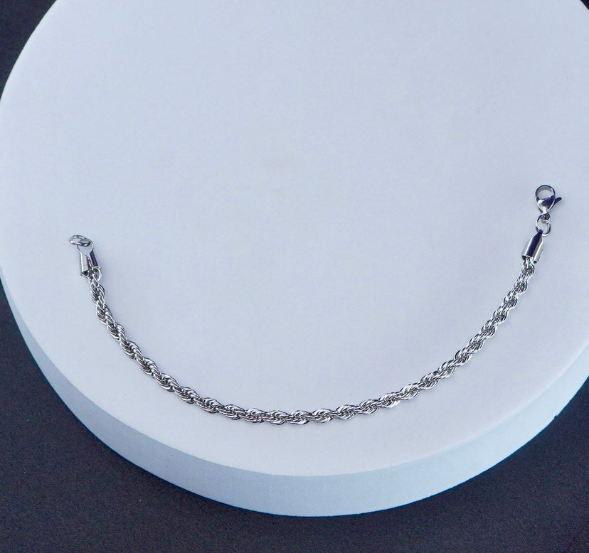 Pulsera Erón Plateada Ref:F1125