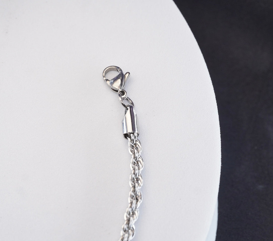 Pulsera Erón Plateada Ref:F1125