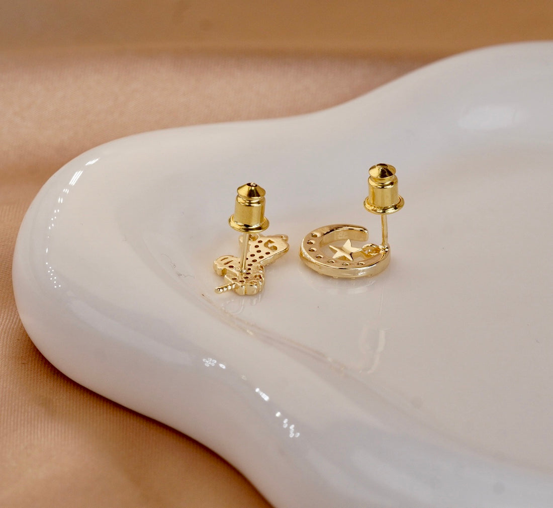 Topitos Luna Unicornio Dorados Ref:L755