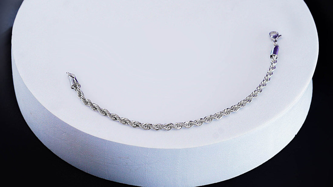 Pulsera Erón Plateada Ref:F1125