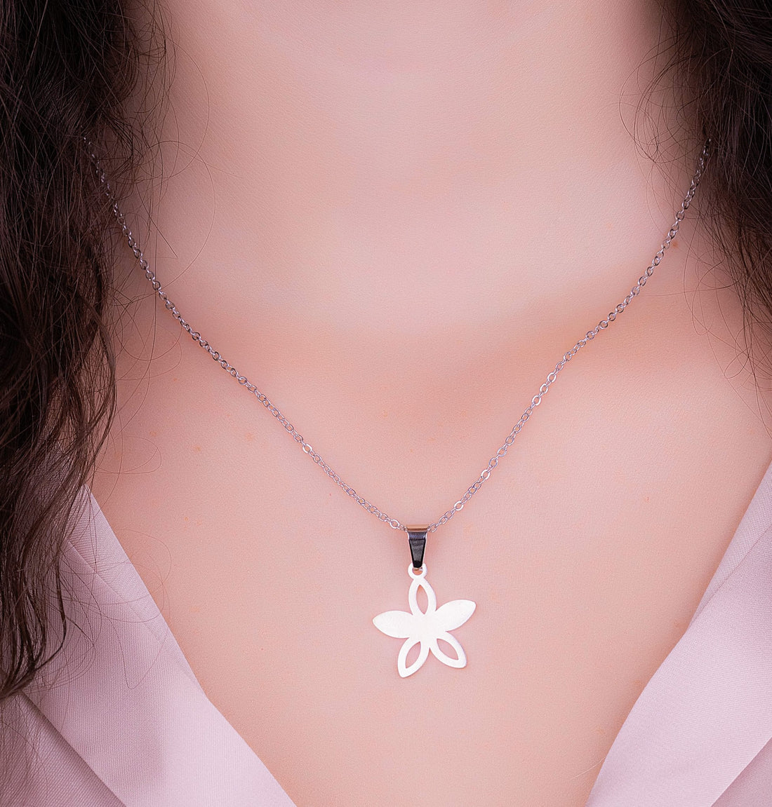 Juego Flor Plateado Ref: G092