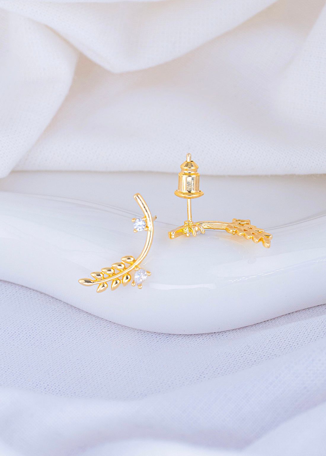 Aretes Espiga Dorados